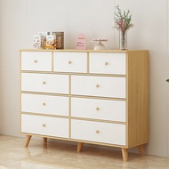 S/💎Ikea（e-hom）【Official direct sales】Nine-Drawer Cabinet Nordic Five-Bucket Bedroom Living Room Wall Solid Wood Leg Simp