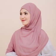 Melia Pashmina Inner 2in1 + Ciput Ceruty Babydoll Premium / Hijab Instan Oval / Jilbab Grosir