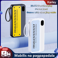 PD22.5W Fast Charge Powerbank Large Capacity 30000mah 50000mah Power Bank Built In Cable Portable Po