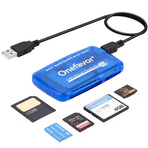 Onefavor 5-in-1 SM card reader 100% origin camera MS memory stick SD memory card XD long stick CF ca