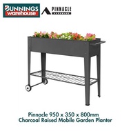 Bunnings Pinnacle #3321764 950 x 350 x 800mm Charcoal Raised Mobile Garden Planter