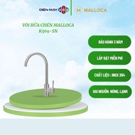[Malloca] Vòi rửa chén K569-SN – inox 304 cao cấp 2 đường nước nóng lạnh - STM
