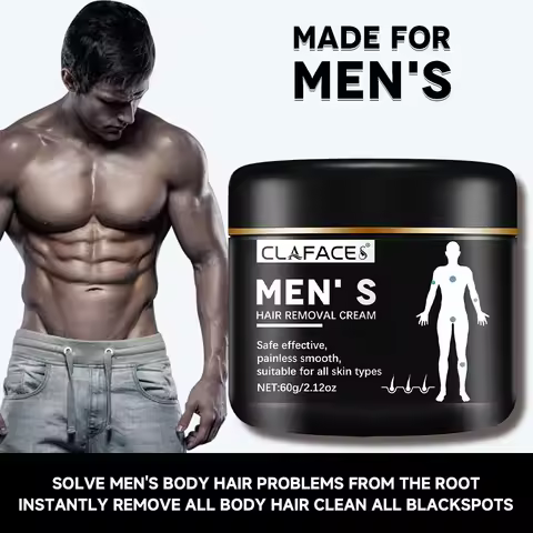 Men Painless Hair Remover Cream Mild Non Irritating Inhibition Hair Growth Eliminate Beard Body Ches