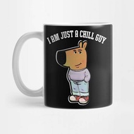 Glass Mug | Gift | Hampers | My new character is a chill guy meme funny chill guy meme Chill Guy mem