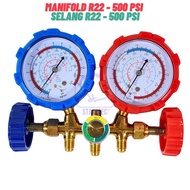 MANIFOLD AC R22 R410 R32 + SELANG R22 STARMEC (KNOB PLASTIK) DOUBLE - REAYA MART
