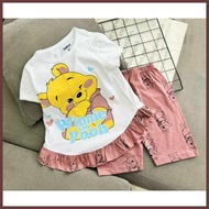 ∴ KM APPAREL Girl's T-shirt & Short Set (2-14 yrs old)