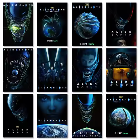 Alien Earth Movie Canvas Wall Painting Print Poster 2025 Popular Movie Decor Mural Modern Home Room 