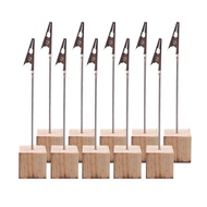 10PCS/Set Wooden Place Card Holder Clips  Favors Place Card Holder Table PhoMemo Number Name Clips