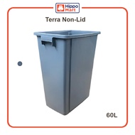 TERRA Dustbin | Non-Lid | Plastic Bin | Waste Bin | 60L | Rubbish Bin | Kitchen Bin | Bin