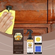 Professional Beeswax Wood Furniture Polish 120ml with Cloth Sponge PEG 12 Dimethicone Polymer Wax Em