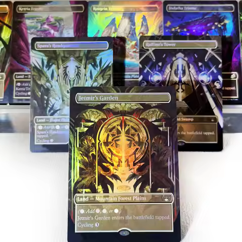 SNC UNF IKO FOIL5-01 Tcg proxy magic cards Land cycles shock land fetch lands Jetmir's Garden Ketria