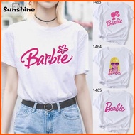 Movie Barbie Cosplay Costume - White Short Sleeve T-Shirt