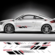 Car Side Door Sticker Trims Vinyl Decals Sport Graphics Tuning Accessories For Audi TT 8N MK1 MK2 8J