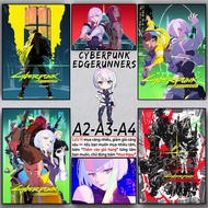 Cyberpunk: Edgerunners - Anime Poster A2 A3 A4 - Wall Sticker | Lucy Lucy Lucy | David Martinez