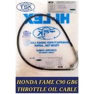 100% TSK HONDA FAME C90F C-90 C90-F GB6 THROTTLE OIL CABLE MINYAK KABEL TROTEL TALI
