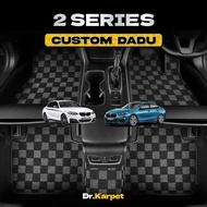 BMW 2 Series - Dr Karpet Custom Fit Full Set Dadu Carpet Kereta Anti-Slip 2X Tebal
