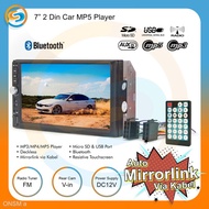 Headunit double din 7 inch mirror link with bluetooth usb mp3 mp4 mp5