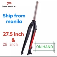 PROMEND legit size 26(fk-406) &amp; 27.5(fk-408)  mountain bike rigid fork alloy aluminum bicycle