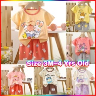 Unisex Cotton Short Sleeve Cute Baby Boy Shirts + Pants Set | Baju Seluar Bayi | Cute Clothing Baby 