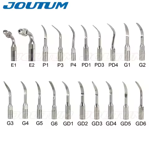 5pcs G1,G2,G3,G4,P1,P3 Dental Scaler Tips Fit EMS Woodpecker Ultrasonic Scaler Handpiece Dental Ultr