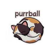 Purrball Cat Sticker Cat Sticker