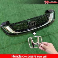 กระจังหน้า Honda Civic 2012 2013 2014 2015 FB ทรงห้าง ตัว U สีชุป