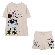 Brown minnie dress set 2 piece set women korean