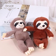 BRUCE1 Sloth Small Pendant, Stuffed Animals Simulation Plush Sloth Keychain, Kids Toy Keyring Soft D