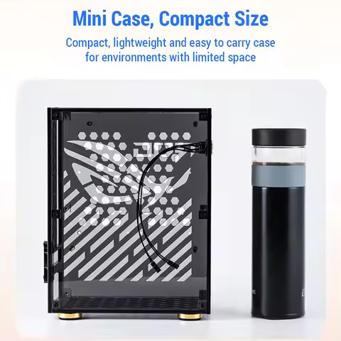 PC case Portable Small Computer Case Shell Compact PC Case Desktop PC Case Mini-ITX Motherboard FLEX