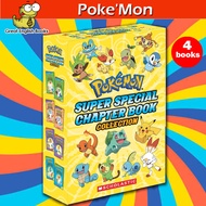 (In Stock) พร้อมส่ง *ลิขสิทธิ์แท้ Original* โปเกม่อน Pokemon Super Special Chapter Book Box Set (Set of 4 Books)หนังสือภาษาอังกฤษ by GreatEnglishBooks