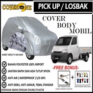 Selimut Sarung Body Cover Mobil Pick Up Losbak / Mantel Penutup Mobil Pick Up Losbak / Cover Mobil Outdoor Indoor / Selimut Mobil / Sarung Mobil / Cover Mobil Waterproof Anti Air Free Pengikat Ban