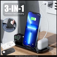 3 in 1 Fast Wireless Charger Dock Safety Durable Charging Station For Apple Watch iPhone 13 12 11 XS Airpods Pro Multiple Devices