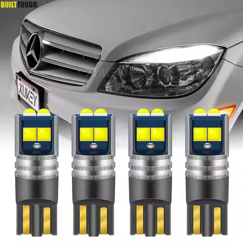 LED Side Light Parking Lamp For Benz W204 C63 C300 C350 4x Xenon White Front Eyebrow Light Bulbs Car