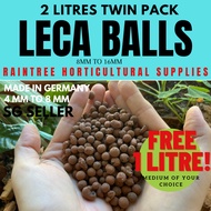 (CLEARANCE SALE) LIAFLOR premium 4mm to 8mm LECA BALLS / LECCA BALLS, 2 Litres: RAINTREE HORTICULTURAL SUPPLIES