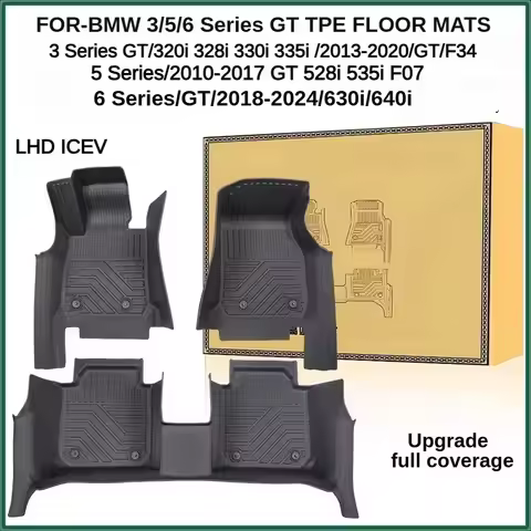 TPE Floor Mats For BMW 3/5/6 Series 2010-2024 GT 320i 328i 330i 335i F34 528i 535i F07/630i 640i LHD