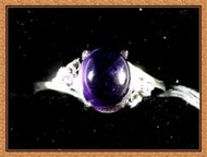 [阿輝小舖]-精選天然[ 紫水晶--蛋面 ]造型戒指---隨便賣啦!!!(編號:D0240-2)