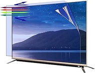 Anti-Glare TV Screen Protector for 50 Inch - Indoor & Outdoor Matte Anti Blue Light Protector Film f