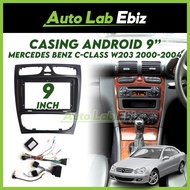 Mercedes Benz C-Class W203 2000-2004 (BLACK) Android Player Casing 9" inch with Socket Power & Camer