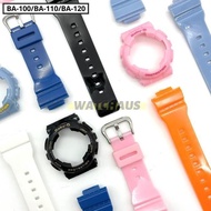 Original - Rubber Strap Bezel Case Baby-G Ba100 Ba110 Ba112 Ba120 Replacement Watch Strap
