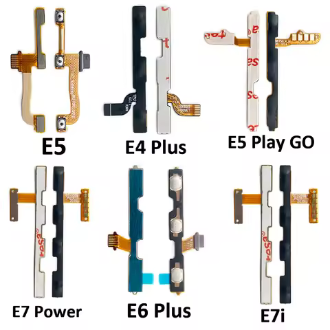 For Motorola Moto E6s E7i E7 Power E4 E6 Plus E5 Play Go Replacement Power on/off Volume Switch Key 