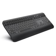 Jelly Comb Rechargeable Bluetooth Keyboard 2.4G Wireless Backlit Keyboard for Mac OS iOS Windows Android PC Notebook