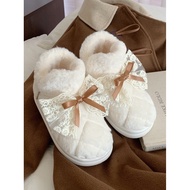 winter boots women winter boots Thin winter lace snow boots warm cotton shoes