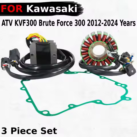 Regulator Magneto Stator Coil Gasket Kit for Kawasaki ATV KVF300 Brute Force 300 2012-2024 Year 2100