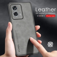 For Motorola Moto G85 5G Shockproof Anti fall Phone Case Sheepskin Texture Soft+TPU Casing Protectio
