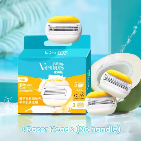 Gillette Venus Lady Hair Remove Shaver ComfortGlide Razor Blades With Lubricating Soap Bar Epilator 