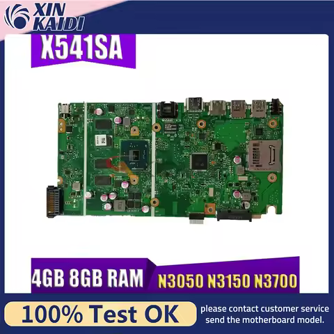 X541SA Notebook Mainboard For Asus X541SA A541SA F541SA R541SA D541SA Laptop Motherboard With N3000/