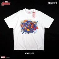 Power 7 Shop Cartoon T-Shirt Authentic MARVEL COMICS T-SHIRTS (MVX-202)