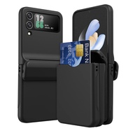 zflip4 zflip3 Card Slot Hard PC Phone Case for Samsung Galaxy Z Flip4 Flip 4 3 Flip3 Shockproof Prot