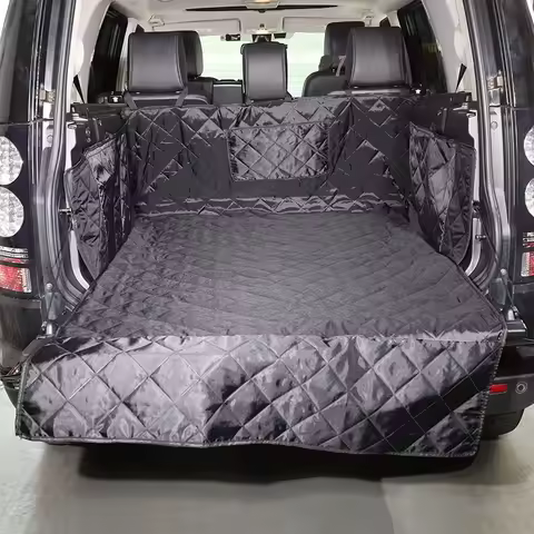 For Land Rover Discovery 4 LR4 2010-2016 Oxford Cloth Black Car Trunk Pet Seat Cover Pet Transport P