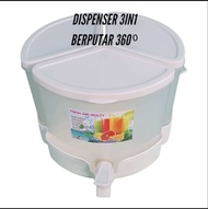 dispenser 3in1 water Dispenser 3in1 Putar 360° / Dispenser jus Kulkas 6 liter / dispenser minuman se